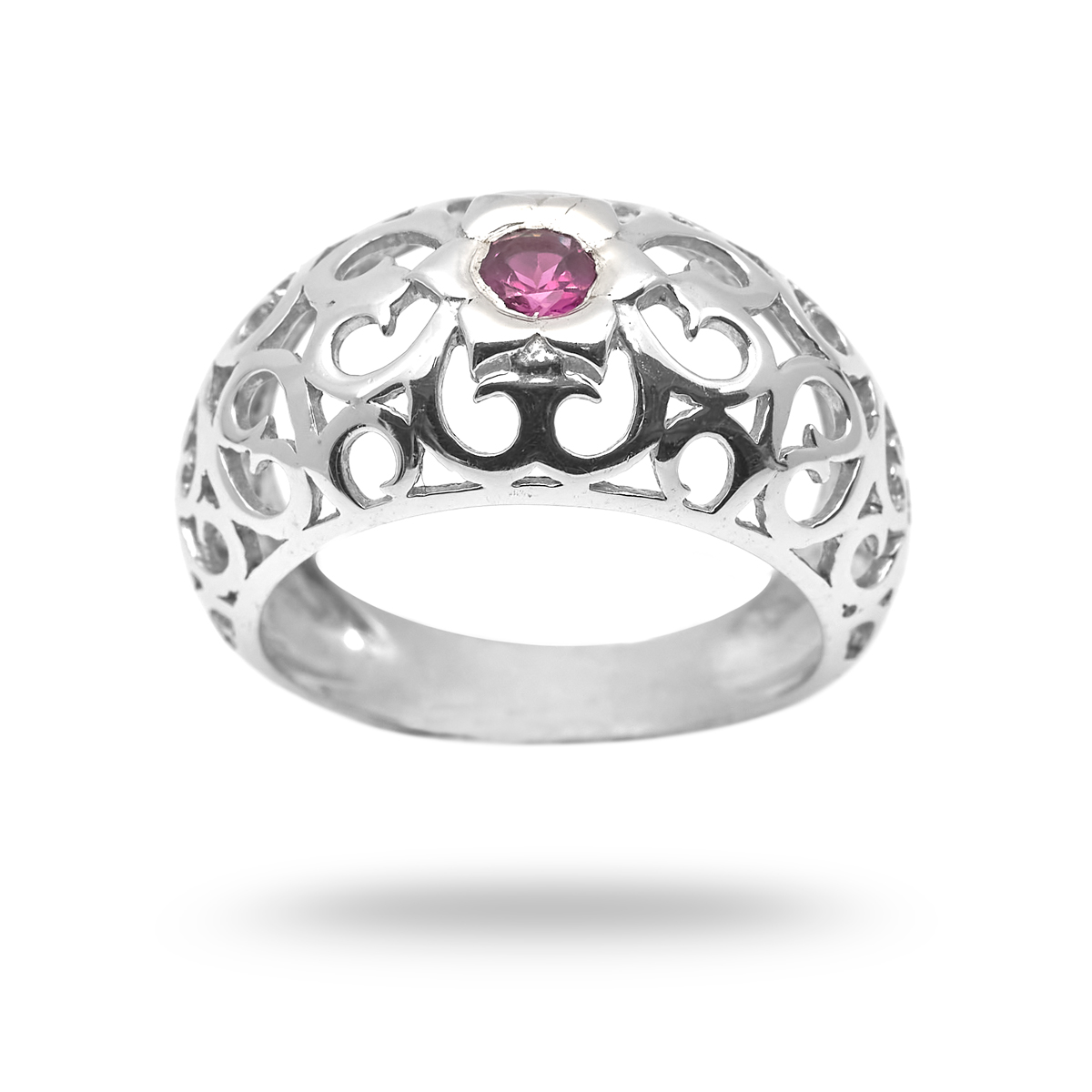 Bague rhodolite argent Batista